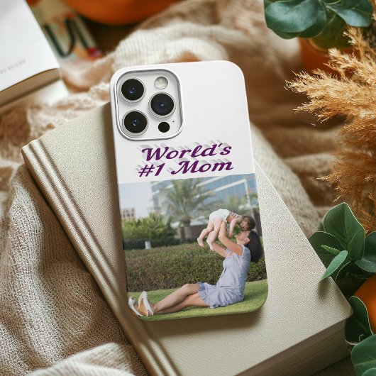 Mama-Foto Lila-Text iPhone-Hülle Case-Mate iPhone Hülle