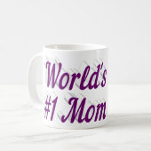 Mama Foto lila Text Kaffee Tasse (Vorderseite Links)