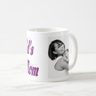 Mama Foto lila Typografie Mütter Tag Kaffeetasse