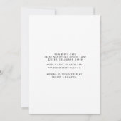 Mama Foto Mint Gerahmt Babydusche Ivy Einladung (Rückseite)