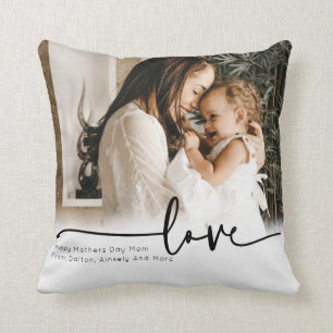 Mama Foto Mütter Tag benutzerdefinierte Skript Kissen
