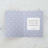 Mama Foto Square Gird Monogramm & Personalisiert Feiertagskarte (Innenseite)