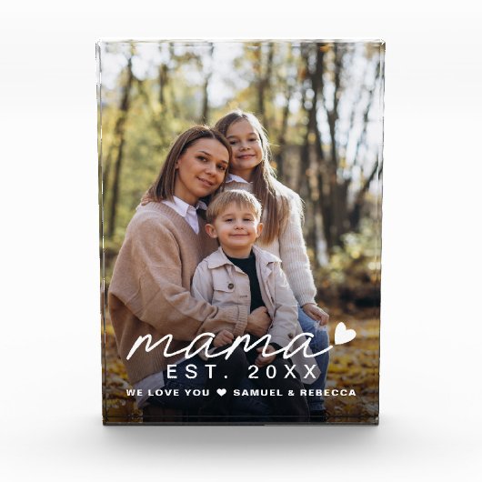 Mama Foto überlagert Muttertag (Vorderseite)