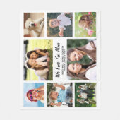 Mama FotoCollage Fleecedecke (Vorderseite)