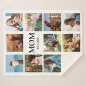 Mama FotoCollage Moderne Sherpadecke (Vorderseite (Horizontal))