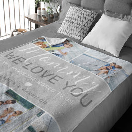 Mama FotoCollage "Wir Liebe Sie" Fleecedecke