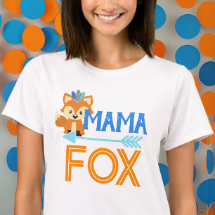 Mama Fox Wild One Woodland Birthday Party T - Shir T-Shirt