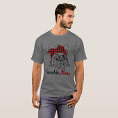 Mama Franziskanerinnen - Bulldog mit Kariertem Rot T-Shirt (Vorne ganz)