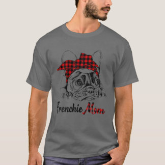 Mama Franziskanerinnen - Bulldog mit Kariertem Rot T-Shirt