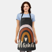 Mama - Frauen Regenbogen-Mama Schürze (Getragen)