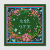 Mama Friend Hübsche Blumenkohl Green Magnetkarte (Vorderseite)