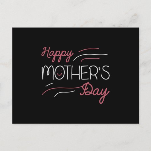 Mama - Fröhlicher Muttertag Postkarte (Vorderseite)