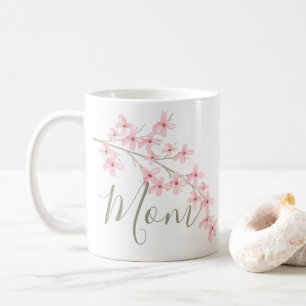 Mama Frühlingsblüten Rosa Kaffeetasse