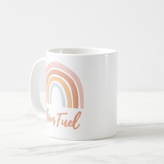 Mama Fuel Boho Rainbow Mthers Day Kaffeetasse (Vorderseite Links)