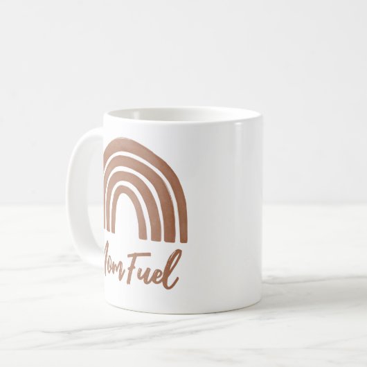 Mama Fuel Boho Rainbow Mthers Day Kaffeetasse (Vorderseite Links)