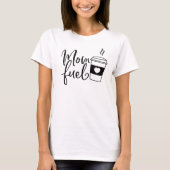 Mama Fuel Coffe Cup Herz T-Shirt (Vorderseite)