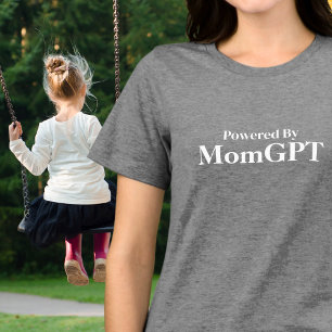 Mama Funny Birthday - Powered by MomGPT - Ai Joke Tri-Blend Shirt