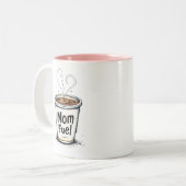 Mama | Funny Coffee Lover Mama Geschenk | Zweifarbige Tasse (Vorderseite Links)