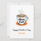 Mama | Funny Coffee Lover Mamas Muttertag Karte (Vorderseite)