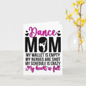 Mama Funny Dancing Mama Ein Tänzer Mama Tanz Karte (Gelbe Blume)