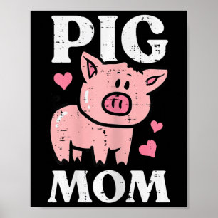 Mama Funny Hog Bauer Schweine Mütter Tagfarm Mindi Poster