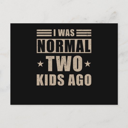 Mama Funny Sprichwort Two Children Postkarte (Vorderseite)