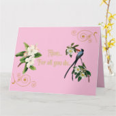 Mama...Für alles, was Sie tun... Karte (Gelbe Blume)