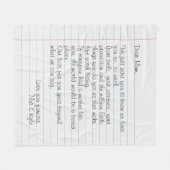 Mama für benutzerdefinierte Handgeschriebene Skrip Fleecedecke (Vorderseite (Horizontal))