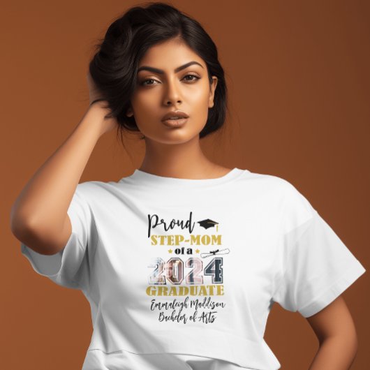 Mama für benutzerdefinierte Proud-Schritte Foto 20 T-Shirt