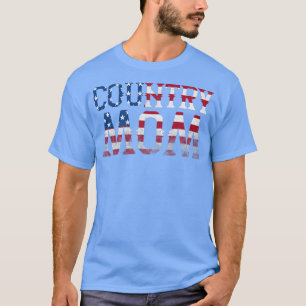 Mama für Countrymusik - Vintage amerikanische Flag T-Shirt