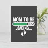 Mama für die Mama Schwangerschaft 2025 Neujahr Dankeskarte (Stehend Vorderseite)