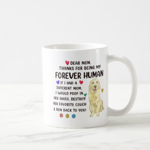 Mama für die menschliche Creme Golden Retriever Mü Kaffeetasse