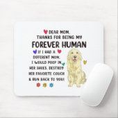 Mama für die menschliche Creme Golden Retriever Mü Mousepad (Mit Mouse)