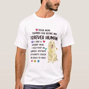 Mama für die menschliche Creme Golden Retriever Mü T-Shirt