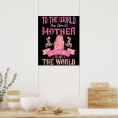 Mama - Für die Welt bist du Mutter Poster (Küche)