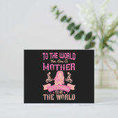Mama - Für die Welt bist du Mutter Postkarte (Stehend Vorderseite)