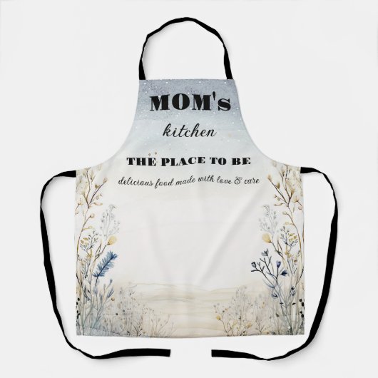 Mama für einfache Wildblumen Schürze (Vorderseite)