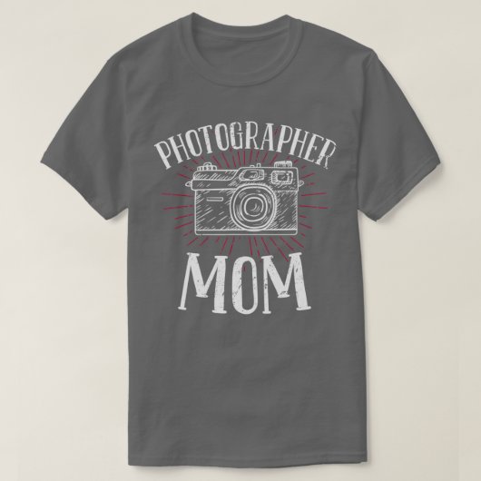 Mama für Fotografen - Fotokamera T-Shirt (Design vorne)