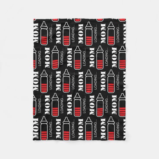 Mama für Geburt oder Muttertag  Fleecedecke (Vorderseite)