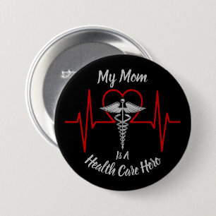 Mama für Gesundheitsfürsorge Button