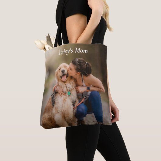 Mama für Hunde Doppelseitiges benutzerdefiniertes  Tasche (Von Nahem)