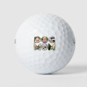 Mama für Hunde Zitat 6 Foto Collage Hund Lover Golfball (Vorderseite)