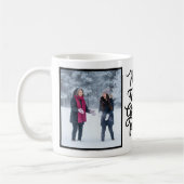 Mama für immer dankbar Soft Script 2 Foto Kaffeetasse (Links)