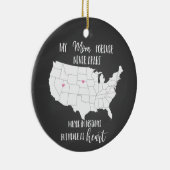 Mama für immer nie auseinanderbrechen Ferngeschenk Keramik Ornament (Rechts)