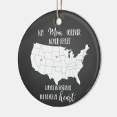 Mama für immer nie auseinanderbrechen Ferngeschenk Keramik Ornament (Links)