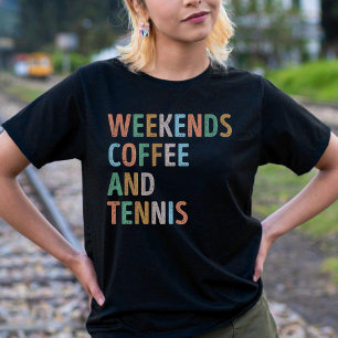 Mama für Kaffee und Tennis T-Shirt
