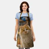Mama für Katzen mit benutzerdefiniertem Cat-Foto, Schürze (Getragen)