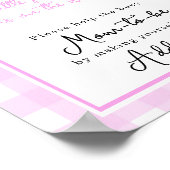 Mama für Kürbisbogenbrücke Babydusche Poster (Ecke)