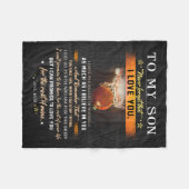 Mama für meinen Sohn vergesst den Basketball nie Fleecedecke (Vorderseite (Horizontal))