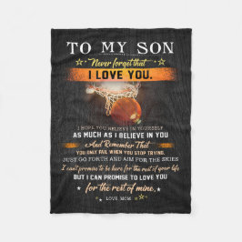 Mama für meinen Sohn vergesst den Basketball nie Fleecedecke